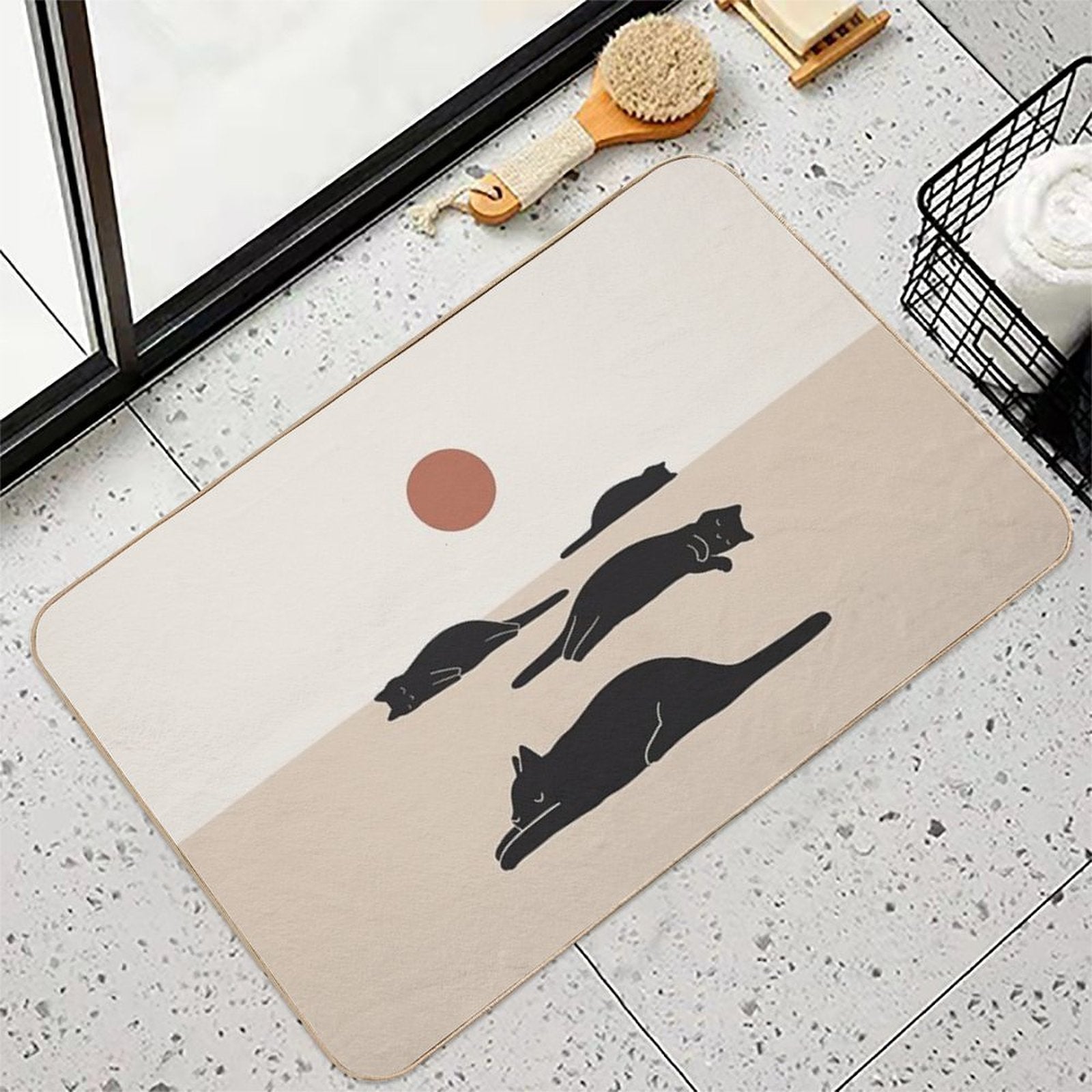 Cat Landscape 69  Rapid-Drying Bath Mat
