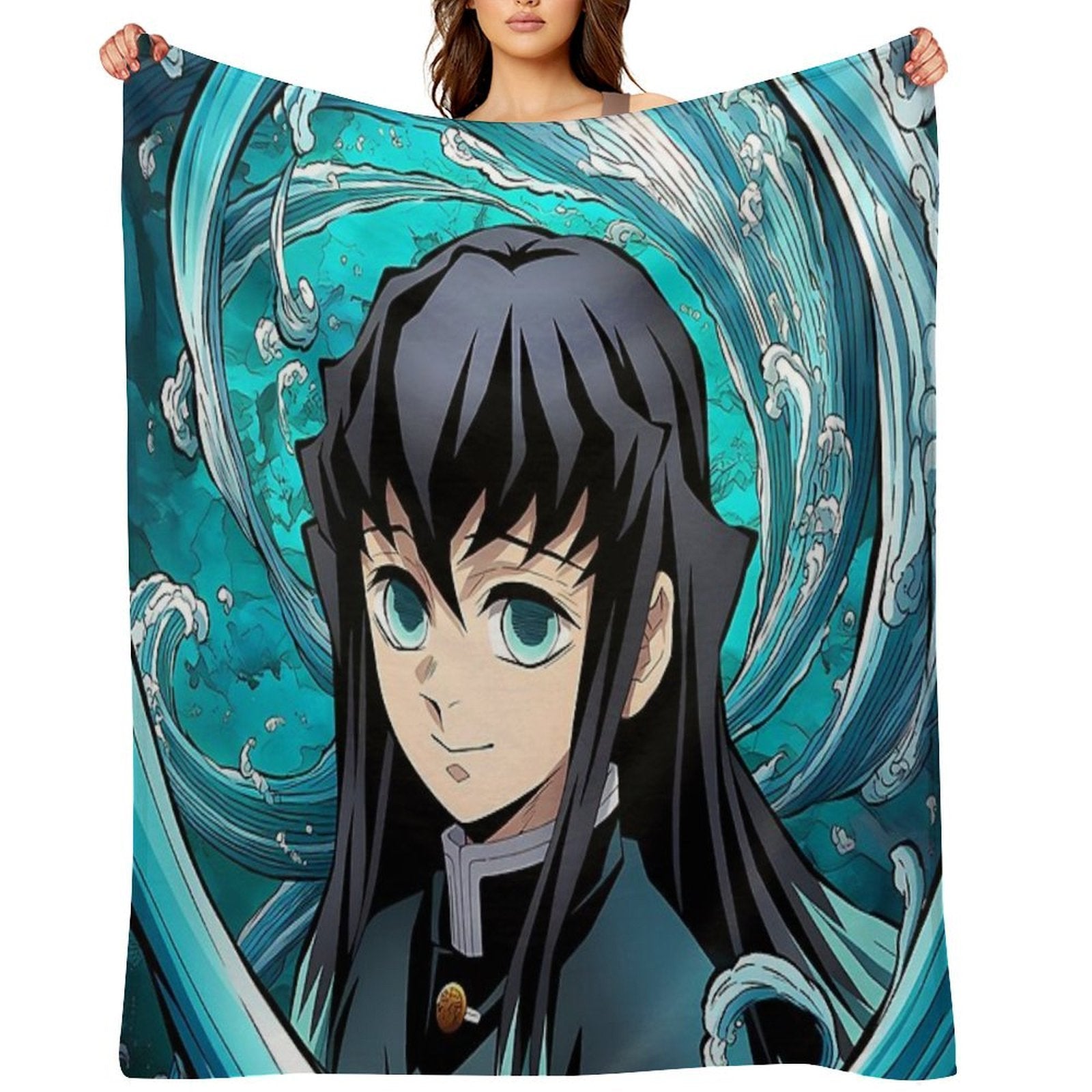 Muichiro Tokito - 18 Wrinkle-free Throw Blanket