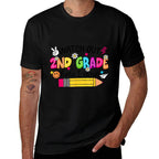 Watch Out Second Grade Here I Come 2nd Grade Back To School  Heathered Texture T-Shirt