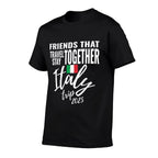 Friends That Travel Together Italy Girls Trip 2025 Group  Moisture-wicking T-Shirt