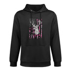 Deer Hunting Buck Pink Camouflage Durable Construction Hoodie