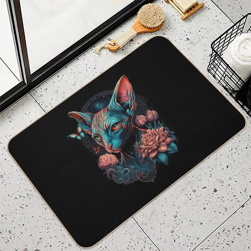 Sphynx Cat  Absorbent Bath Mat