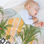 Retro Palm Springs II Easy Care Throw Blanket