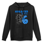 Kids 6th Birthday Koalafied To Turn 6 Years Old Kids Boys Koala Shrink-Resistant Hoodie