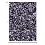 Abstract Purple Black - 7894 Plush Throw Blanket