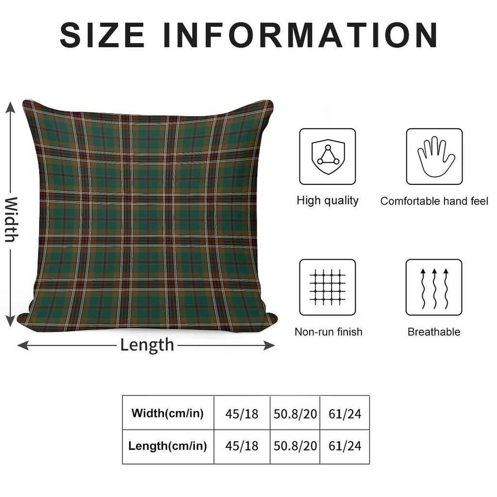 Murphy Tartan Classic Irish Plaid Soft Shrink-Resistant Throw Pillow