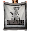 Gunsmoke Film Negative Multi-functional Throw Blanket