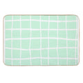 Hand Drawn Pastel Mint Pattern (mint Green Snow White)  Multi-Purpose Bath Mat