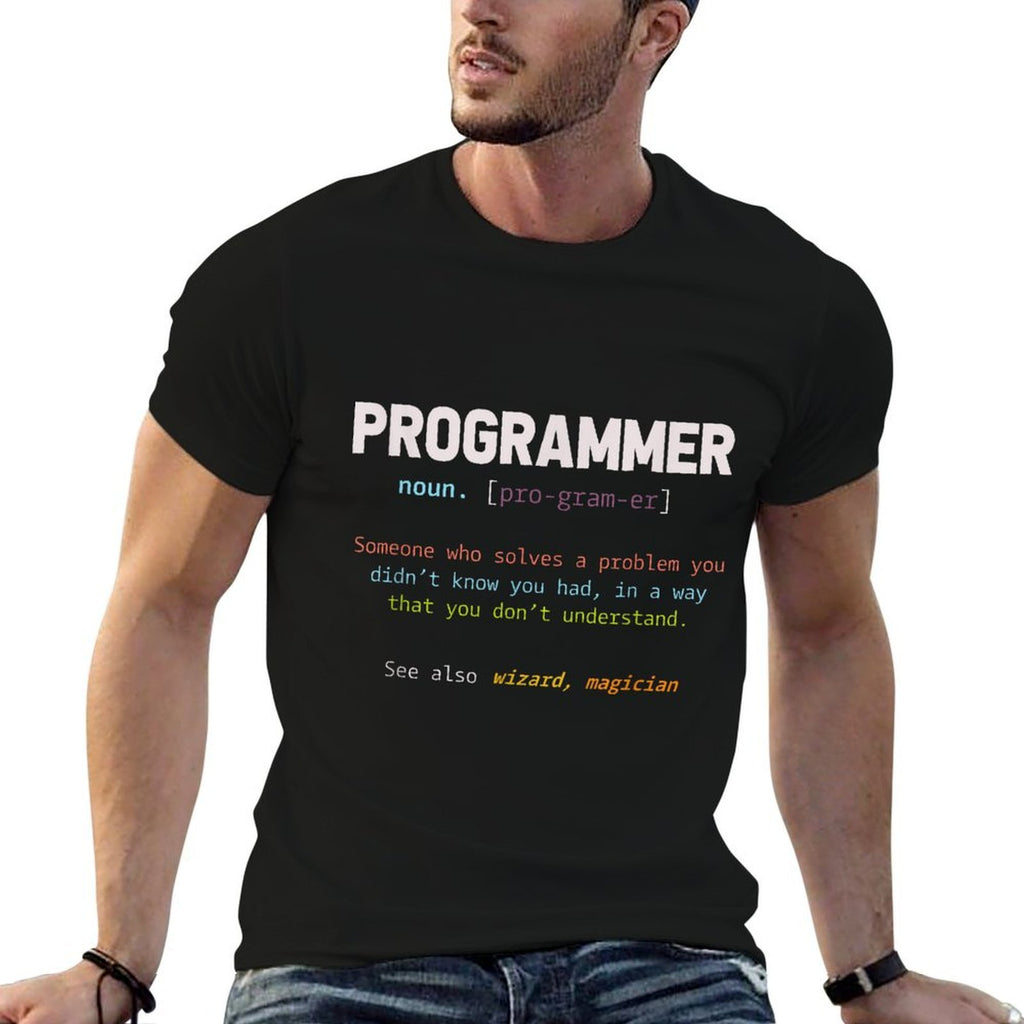 Programming Funny Computer Geek Gift Definition Programmer  Vintage-inspired T-Shirt