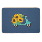 Sunflower Pattern  Pet-Safe Bath Mat