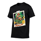 Girl Riding Alligator  Weird Funny Florida Crocodile Meme  Moisture-wicking T-Shirt