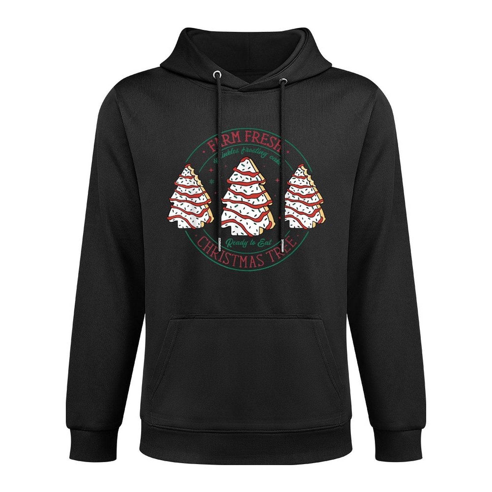 Farm Fresh Christmas Tree Frosting Frosted Cake Debbie Pilling-Resistant Hoodie