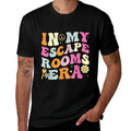 In My Escape Rooms Era, Cute Groovy Escape Rooms Players  Graphic-printed T-Shirt
