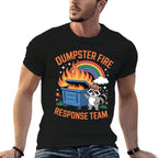Dumpster Fire Response Team Sarcastic Office Raccoon Meme  Classic T-Shirt