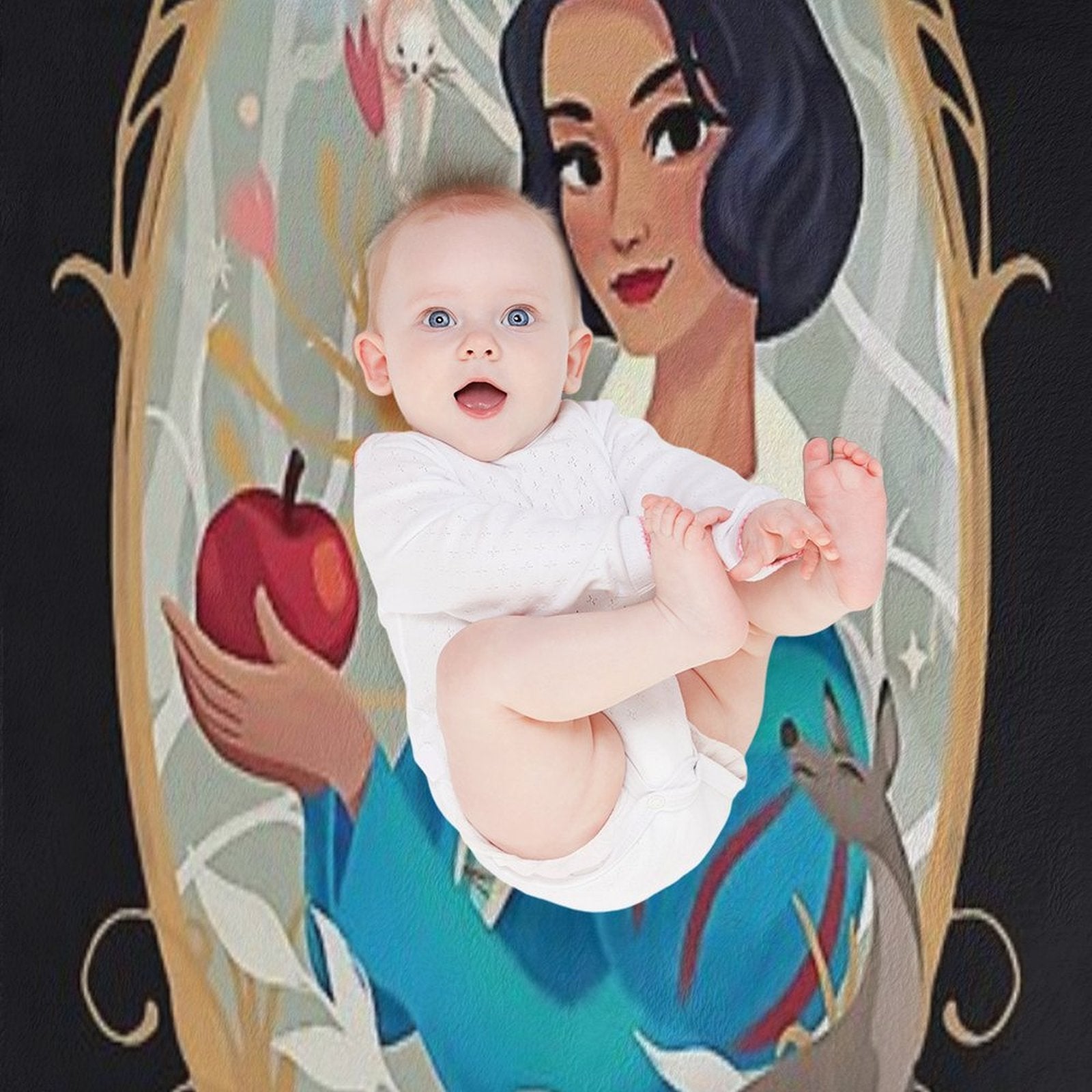 Snow White Movie Anti-pilling Throw Blanket