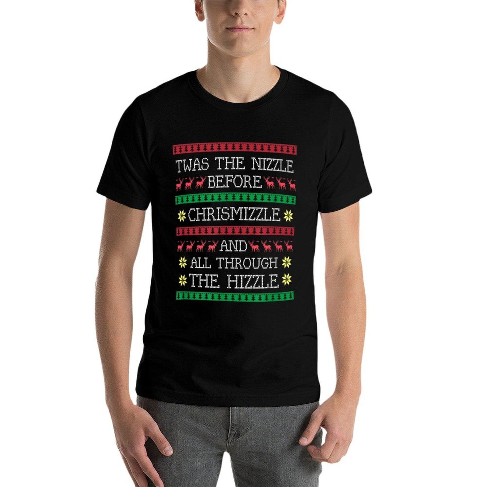 Twas The Nizzle Before Christmas Hip Hop Rap Gangsta T  Lightweight T-Shirt