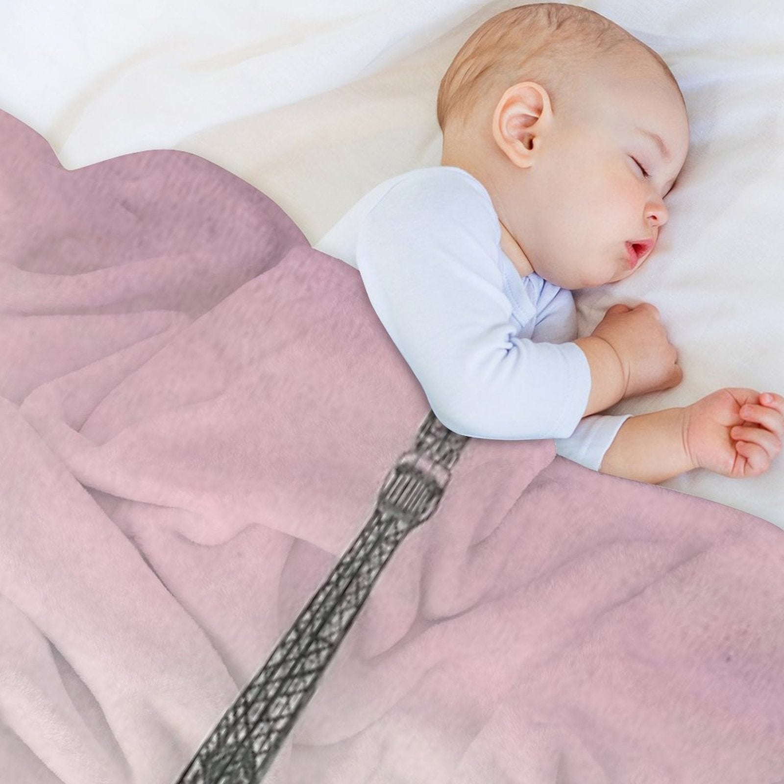 Pink Paris Eco-conscious Throw Blanket