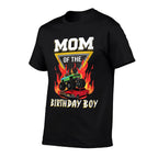 Womens Mom of The Birthday Boy, Your Funny Monster Truck Birthday  Lightweight T-Shirt