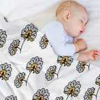 Pheux Flowers Easy Care Throw Blanket