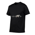 I Love My Cow Valve Funny Heartbeat Patient Gift Men Women  Summer-ready Fabric T-Shirt