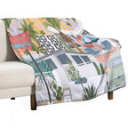 Retro Palm Springs II Easy Care Throw Blanket
