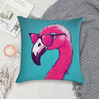 Hot Pink Flamingo Soft Ultra-Soft Texture Throw Pillow