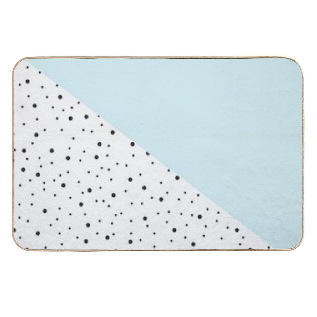 Blue And White Vsco  Pet-Safe Bath Mat