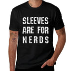 Sleeves Are For Nerds Gold Mining T-shirt  Ribbed Collar T-Shirt