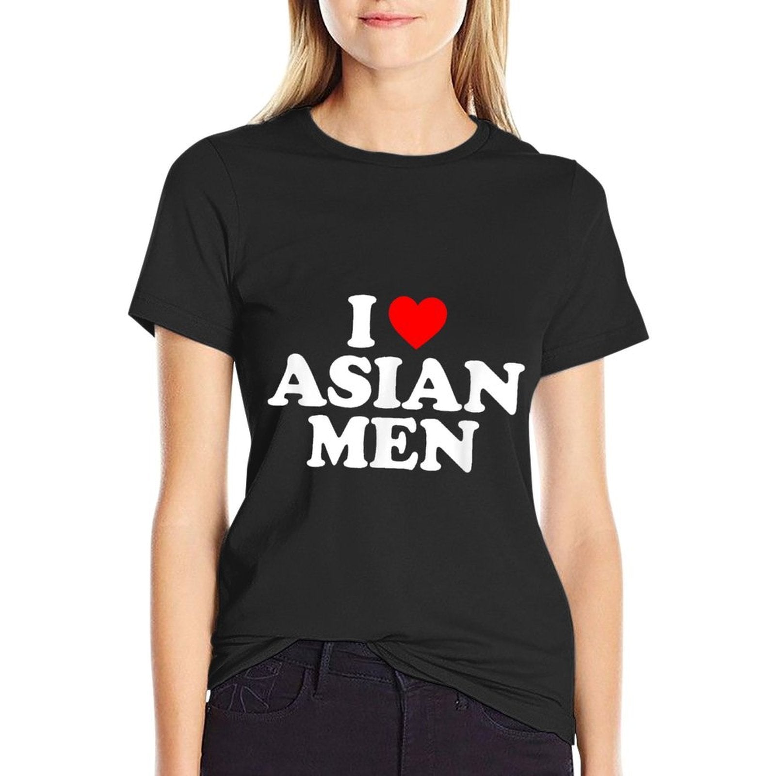 I Love Asian Men  Easy-care T-Shirt