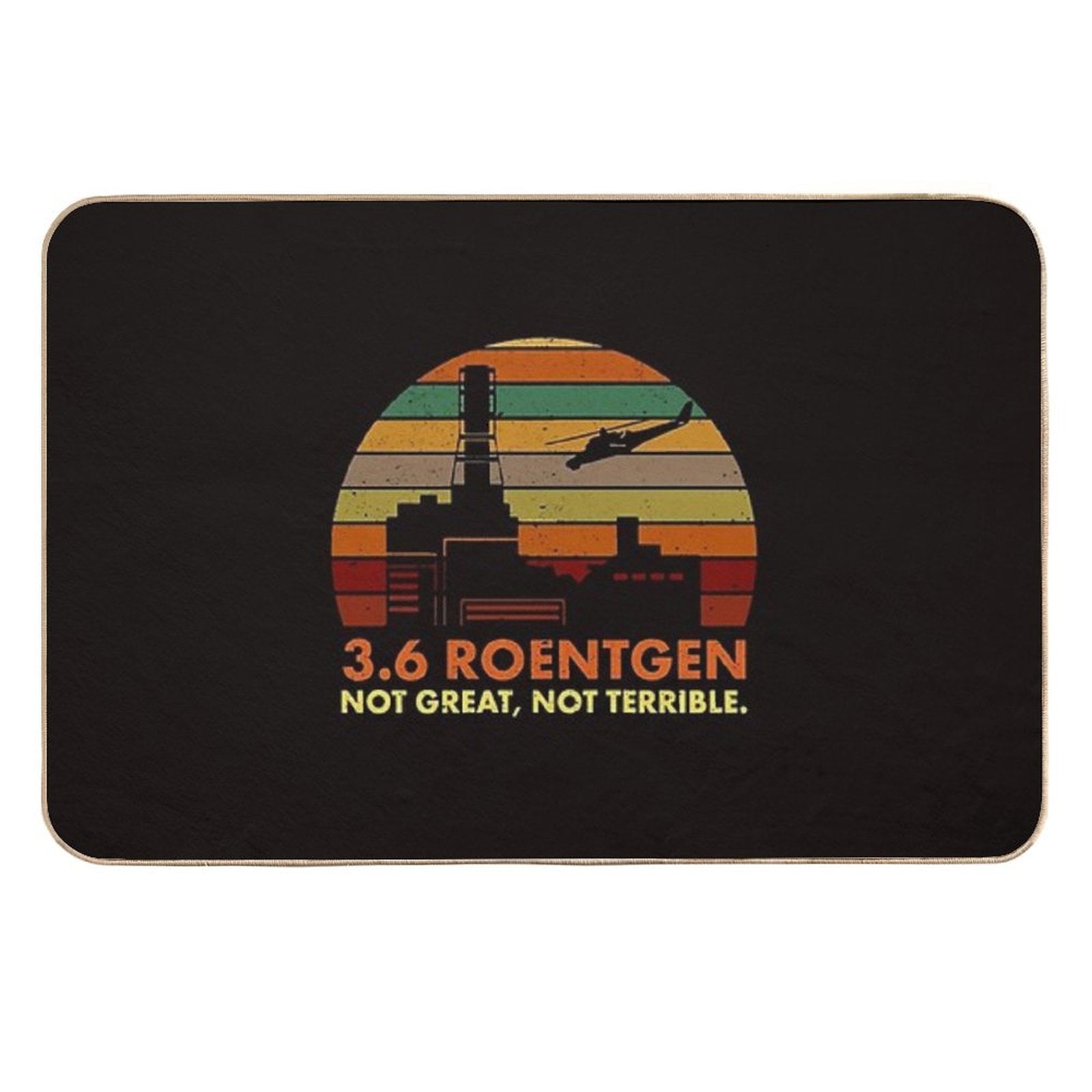 3.6 Roentgen Not Great, Not Terrible Retro Vintage  Easy To Clean Bath Mat