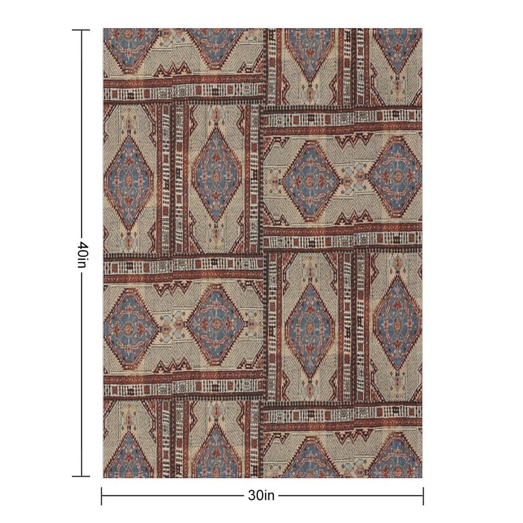 The Blue Diamonds Wrinkle-free Throw Blanket