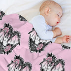 Little Bat Wrinkle-free Throw Blanket