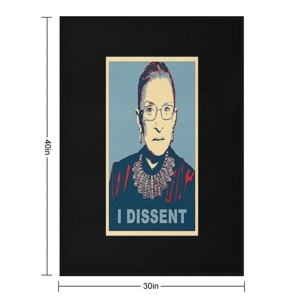 Notorious RBG I DISSENT Quick-dry Throw Blanket