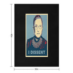 Notorious RBG I DISSENT Quick-dry Throw Blanket