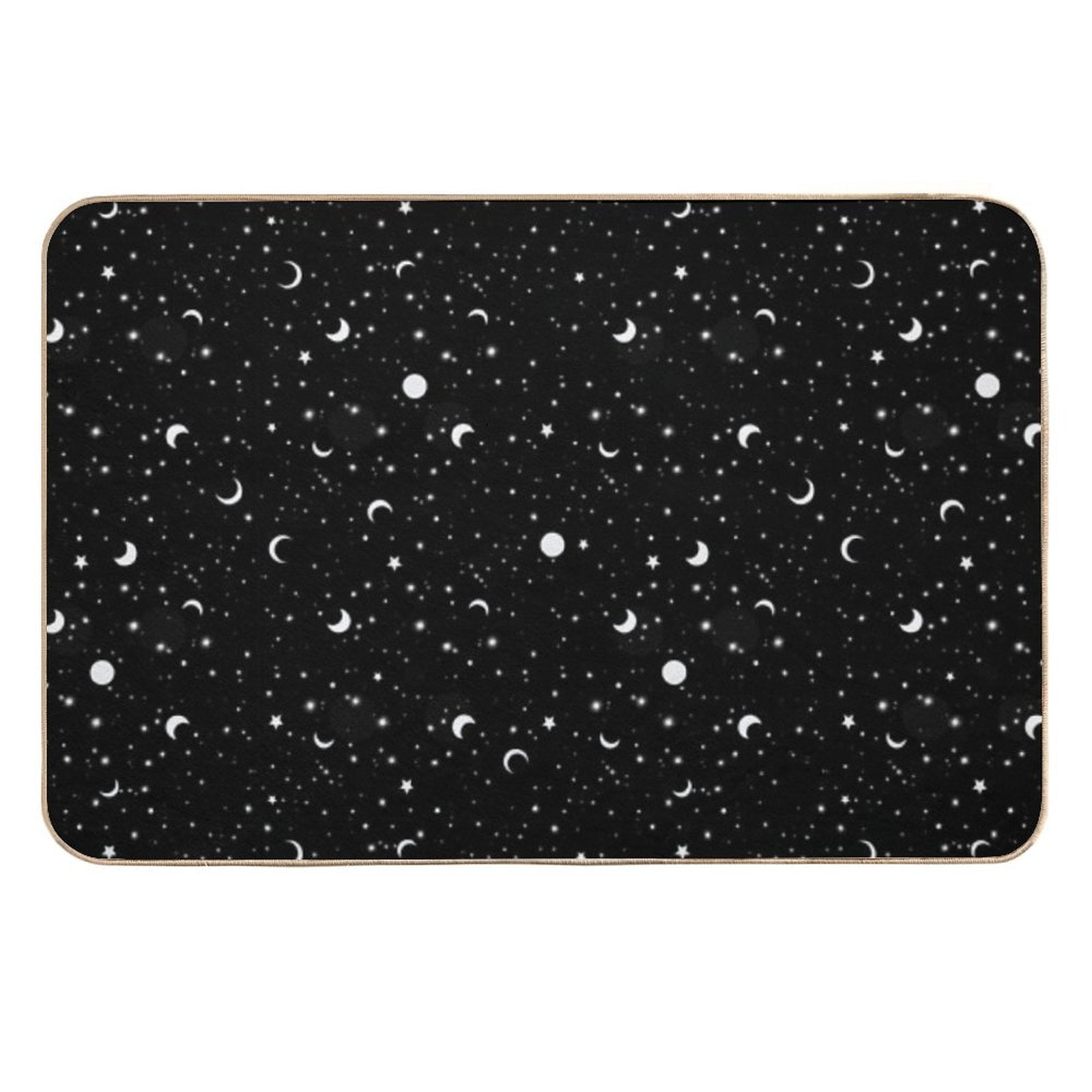 Black Universe  Fade-Resistant Bath Mat