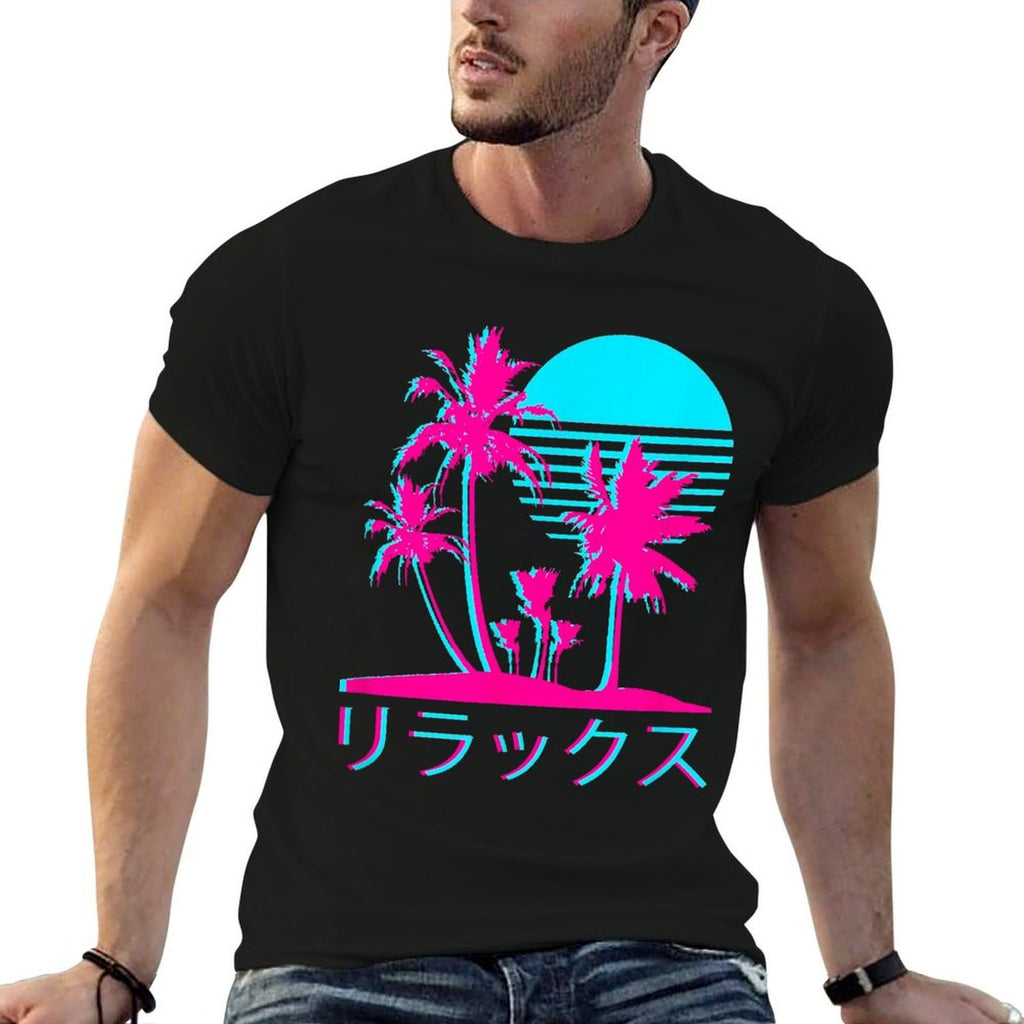 Japanese Relax Vaporwave Harajuku Graphic Design  Classic T-Shirt