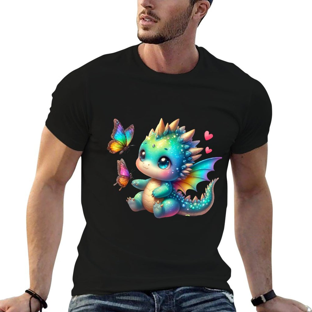 Cute Dragon Funny Dragon Baby Kids Toddler Boys Girls  Soft T-Shirt