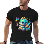 Cute Dragon Funny Dragon Baby Kids Toddler Boys Girls  Soft T-Shirt