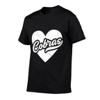 Vintage Cobras High School Spirit Go Cobras Love  Cotton T-Shirt