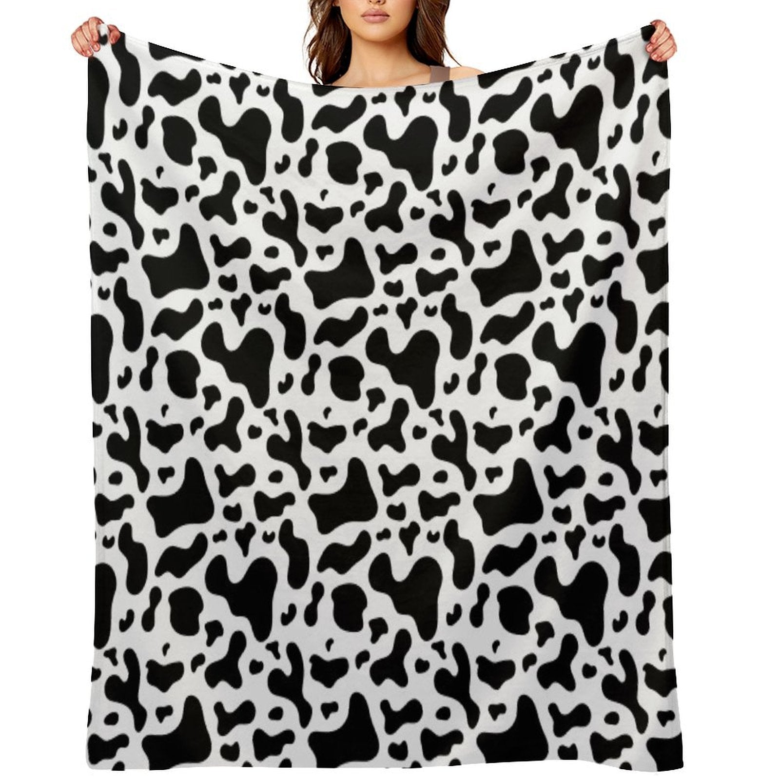 The Cow Modern Art Colors Travel-friendly Throw Blanket