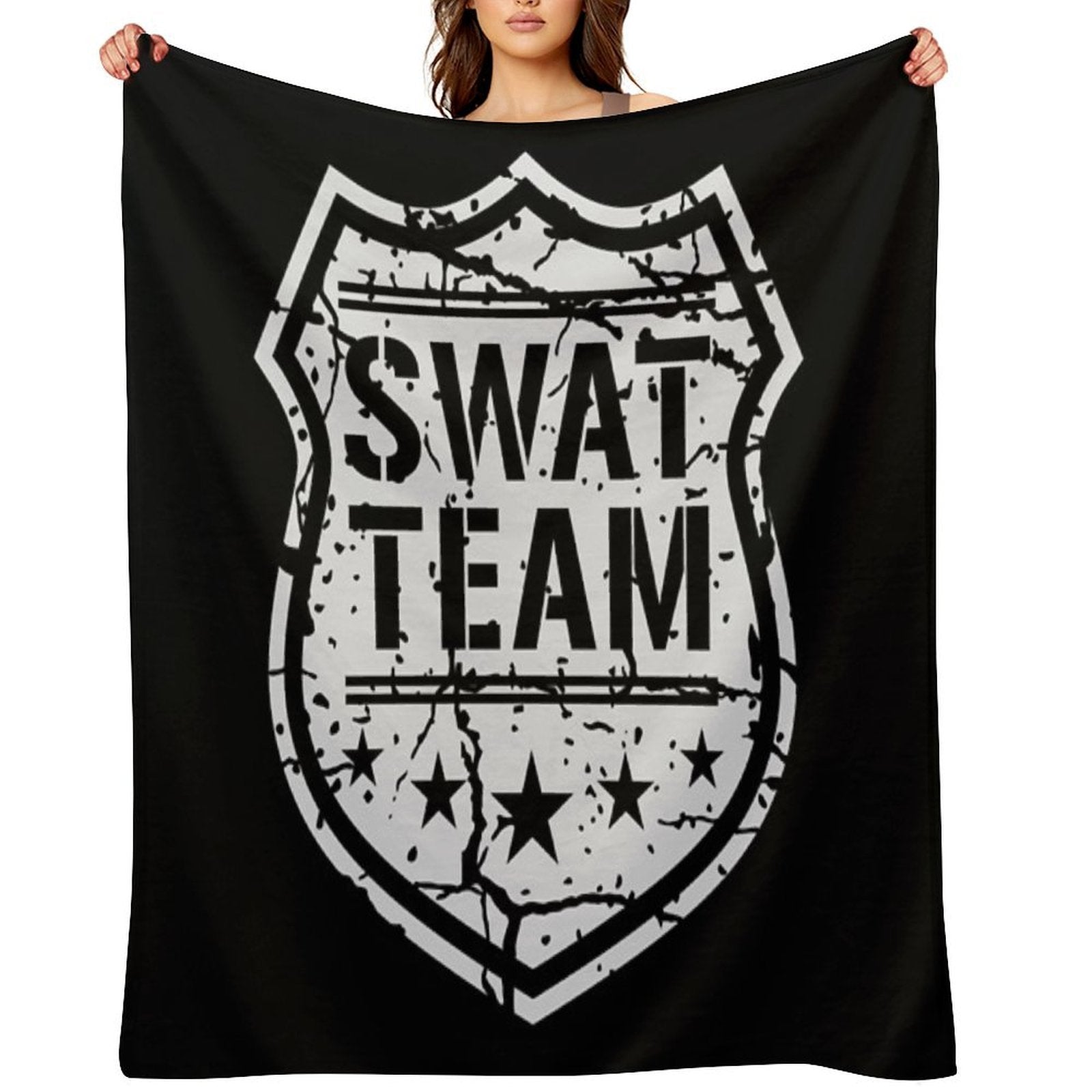 Swat Team Shield Versatility Throw Blanket