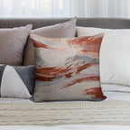 Rust, Slate And Earth Soft Skin-Friendly Throw Pillow