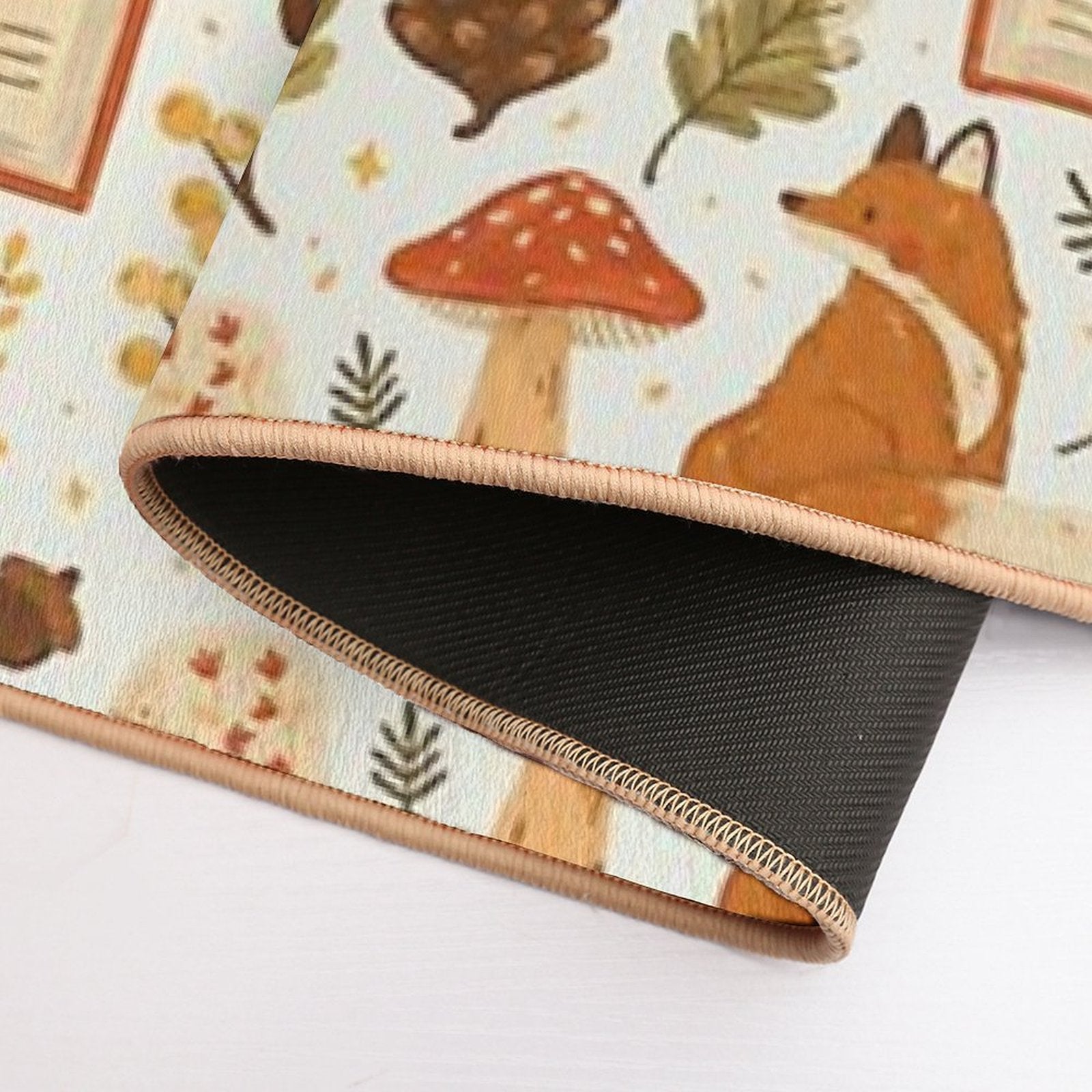 Cozy Winter Woodland  Repositionable Bath Mat