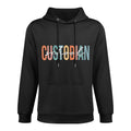Boho Retro Vintage School Custodian Back To School Cotton-Polyester Blend Hoodie