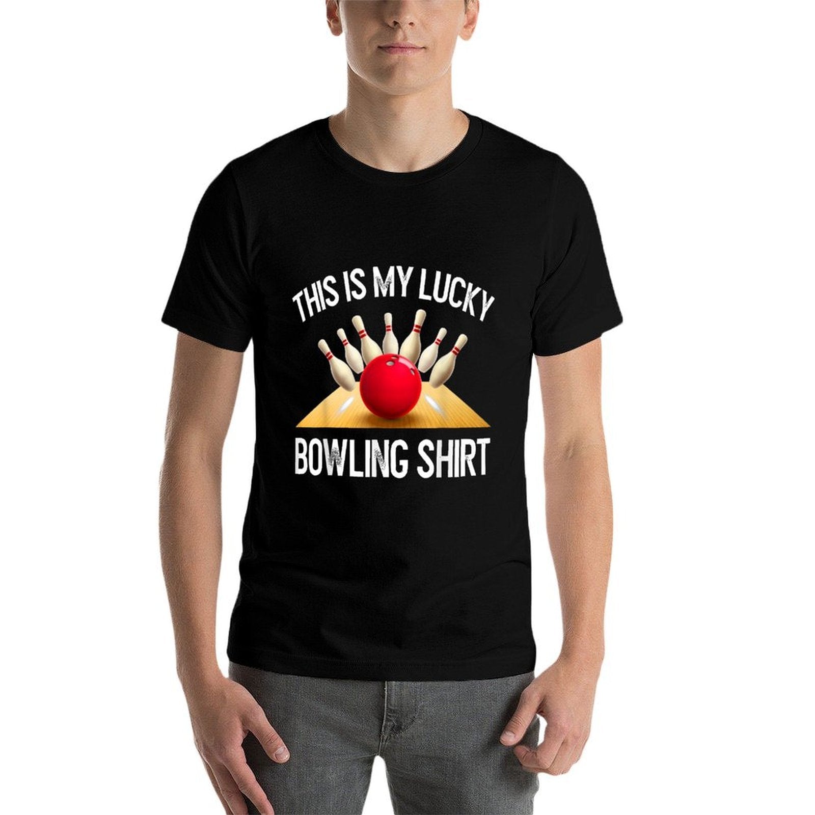 Funny LUCKY BOWLING Team Vintage Retro Gift  Soft T-Shirt