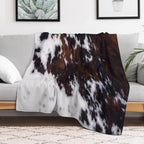 Wanderlust Cow Art Quick-dry Throw Blanket