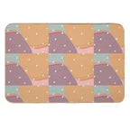 Retro 1980 Aesthetic Colour-block  Odorless Bath Mat