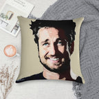 Gerard Butler Coloured Soft Reinforced Edging Throw Pillow