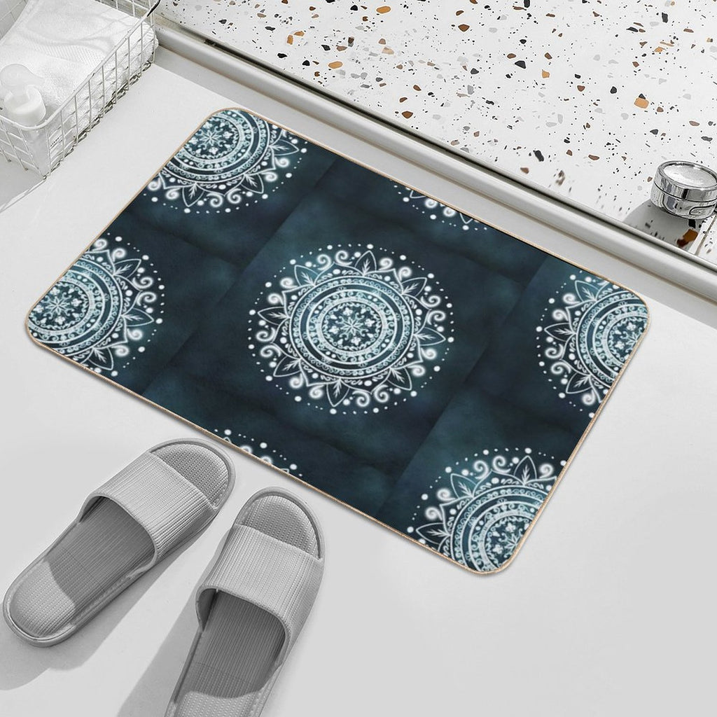 Glowing Mandala  Versatile Bath Mat