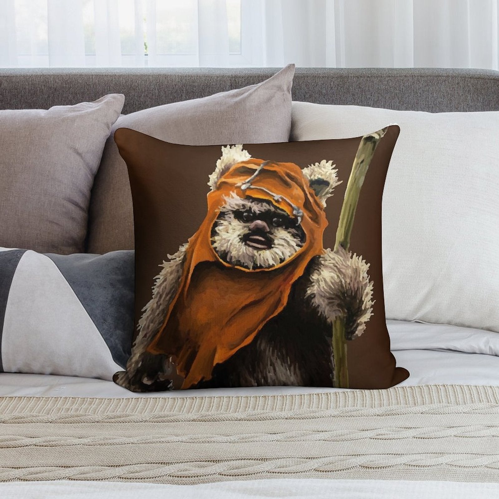 Ewok #2 Soft Style Accent Throw Pillow